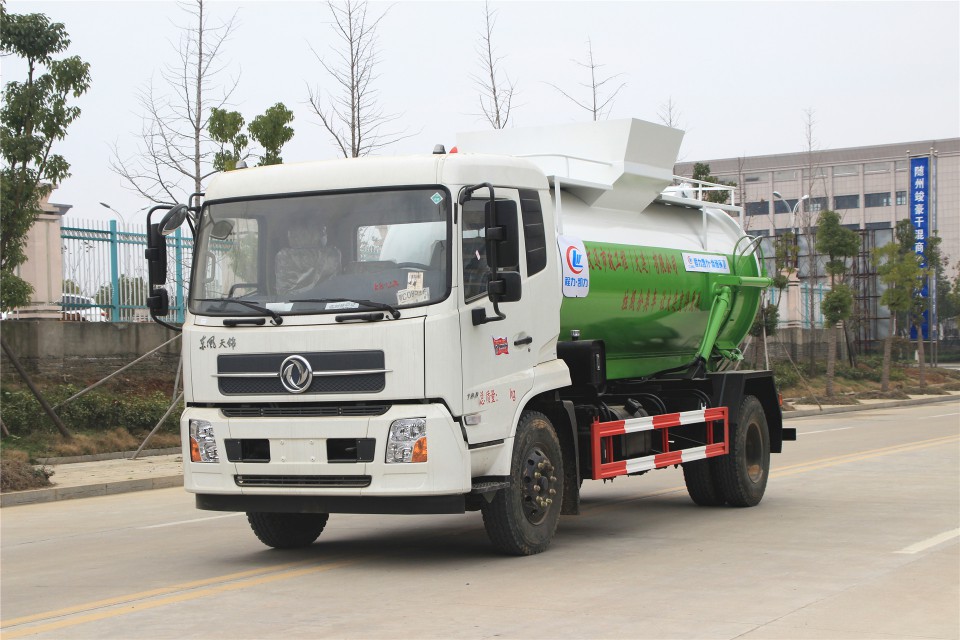 東風(fēng)天錦10立方程力餐廚垃圾車(chē) (7)