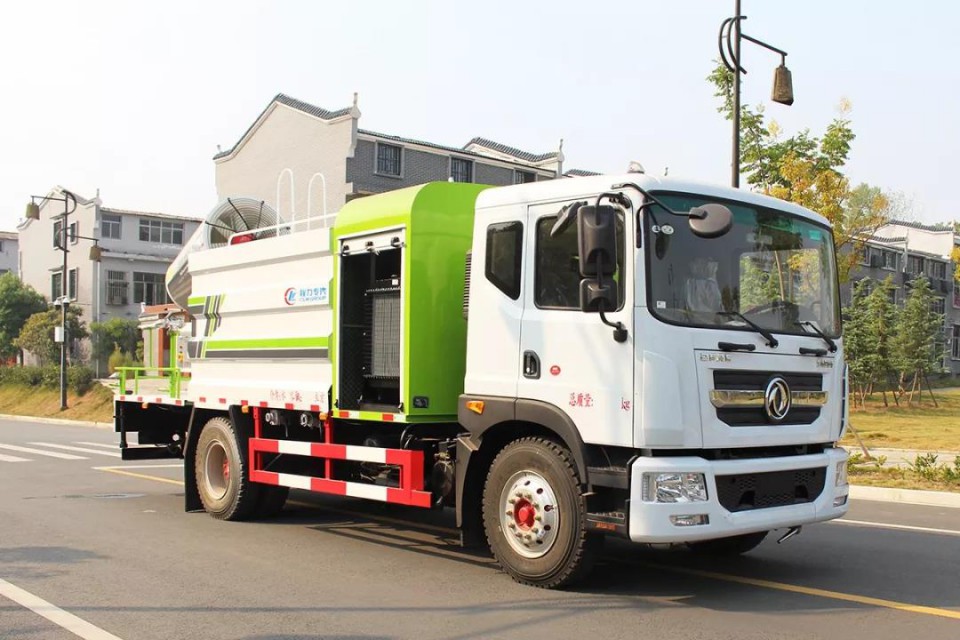 國六東風(fēng)D9程力多功能抑塵車霧炮車降塵車 (3)